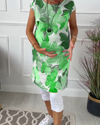 Women Dress | Floral Casual Midi Dress-Women Dress-Eltrendio