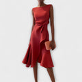 Midi Dress | Evening Wedding Guest Dress-Women Dress-Eltrendio