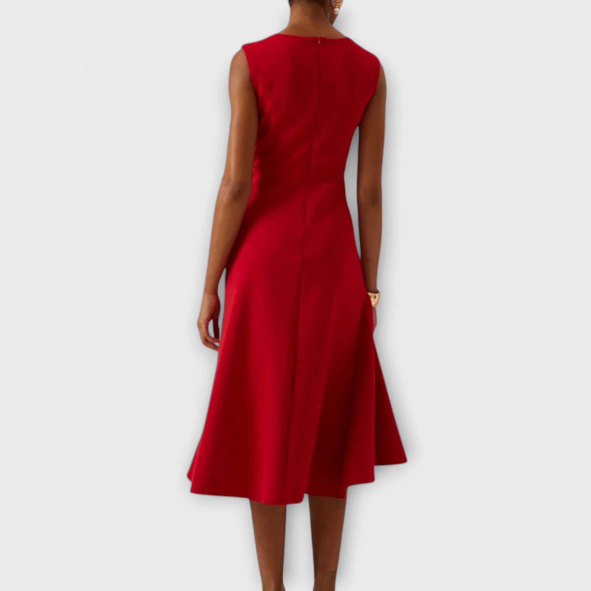 Midi Dress | Evening Wedding Guest Dress-Women Dress-Eltrendio