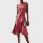 Midi Dress | Evening Wedding Guest Dress-Women Dress-Eltrendio