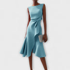 Midi Dress | Evening Wedding Guest Dress-Women Dress-Eltrendio