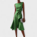Midi Dress | Evening Wedding Guest Dress-Women Dress-Eltrendio