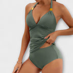 Halter Neck Swimsuit | Two Piece Swimwear-Women Swimsuit-Eltrendio