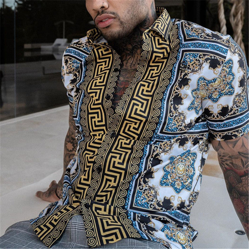 Mens Two Piece Sets | Hawaiian Shirt Set-Men Outfit Set-Eltrendio