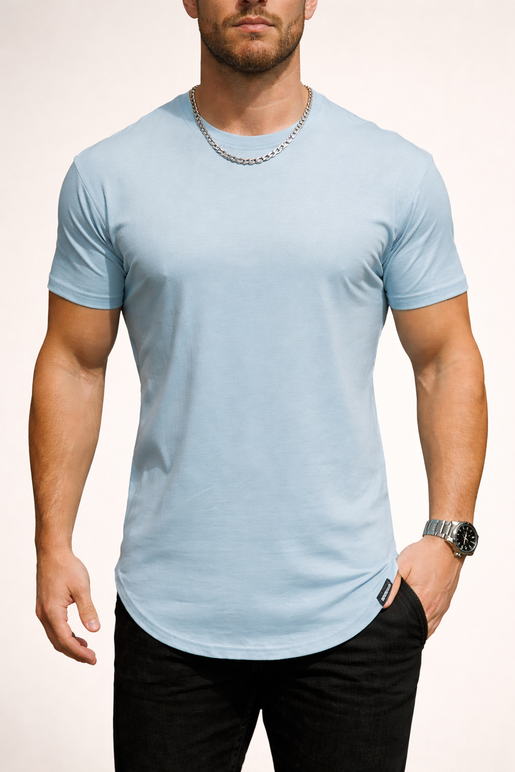 Oakmere | Men’s Crew Neck T Shirt | Short Sleeve Solid Colour Daily Wear-Men T-Shirt-Eltrendio