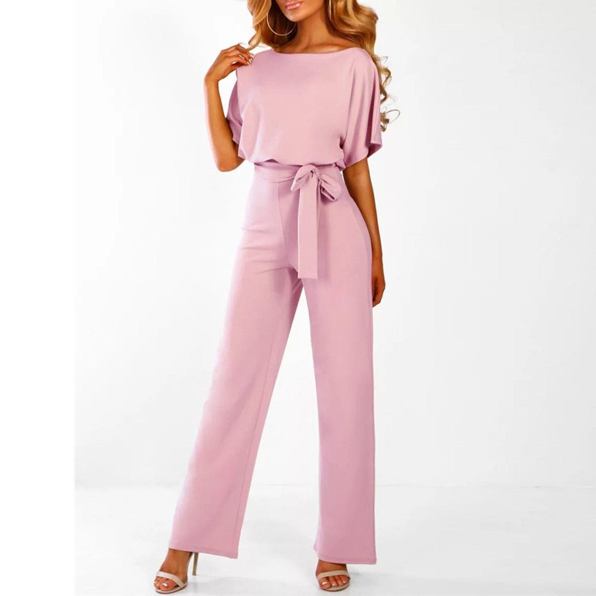 Women Jumpsuit | Formal Wide Leg Romper-Women Jumpsuit-Eltrendio