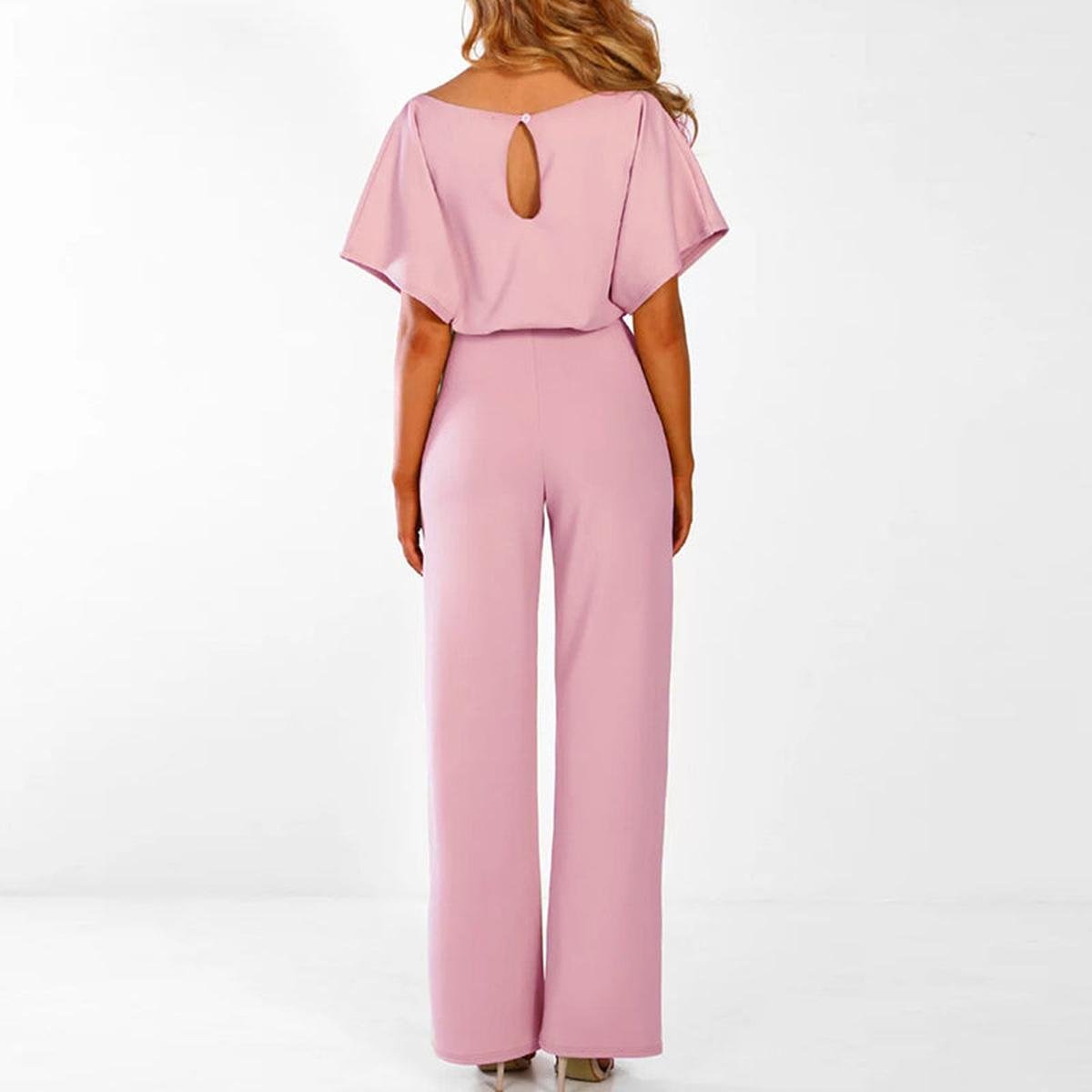 Women Jumpsuit | Formal Wide Leg Romper-Women Jumpsuit-Eltrendio