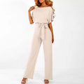 Women Jumpsuit | Formal Wide Leg Romper-Women Jumpsuit-Eltrendio
