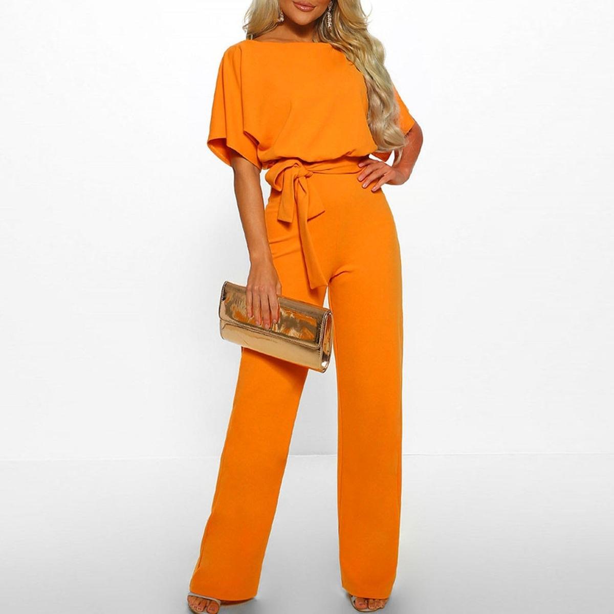 Women Jumpsuit | Formal Wide Leg Romper-Women Jumpsuit-Eltrendio