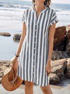 Amelia | Beach Shirt Dress Women-Women Dress-Eltrendio