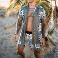 Mens Two Piece Sets | Hawaiian Shirt Set-Men Outfit Set-Eltrendio