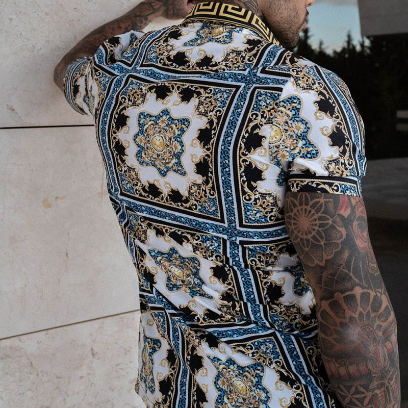 Mens Two Piece Sets | Hawaiian Shirt Set-Men Outfit Set-Eltrendio
