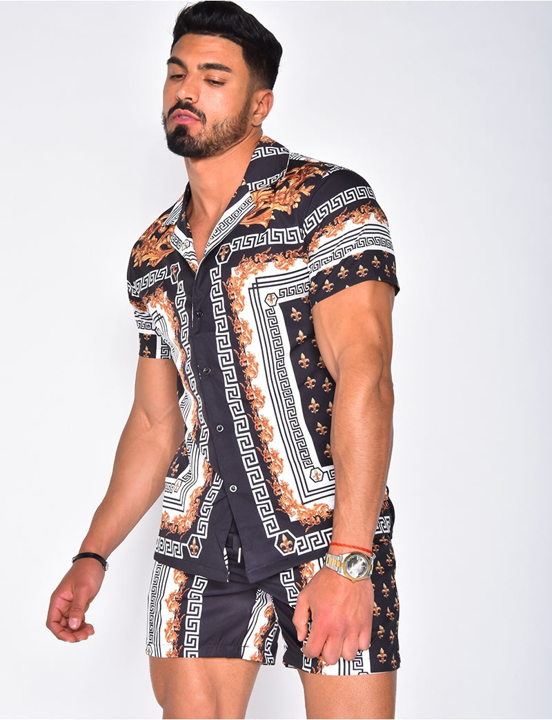 Mens Two Piece Sets | Hawaiian Shirt Set-Men Outfit Set-Eltrendio