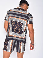 Mens Two Piece Sets | Hawaiian Shirt Set-Men Outfit Set-Eltrendio
