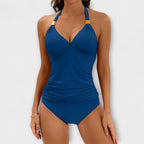 Halter Neck Swimsuit | Two Piece Swimwear-Women Swimsuit-Eltrendio
