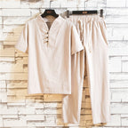 Mens Co-Ord Set | Summery Lounge Set-Men Outfit Set-Eltrendio