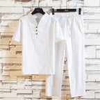 Mens Co-Ord Set | Summery Lounge Set-Men Outfit Set-Eltrendio