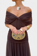 Dresses For Women | Off Shoulder Midi Dress-Women Dress-Eltrendio