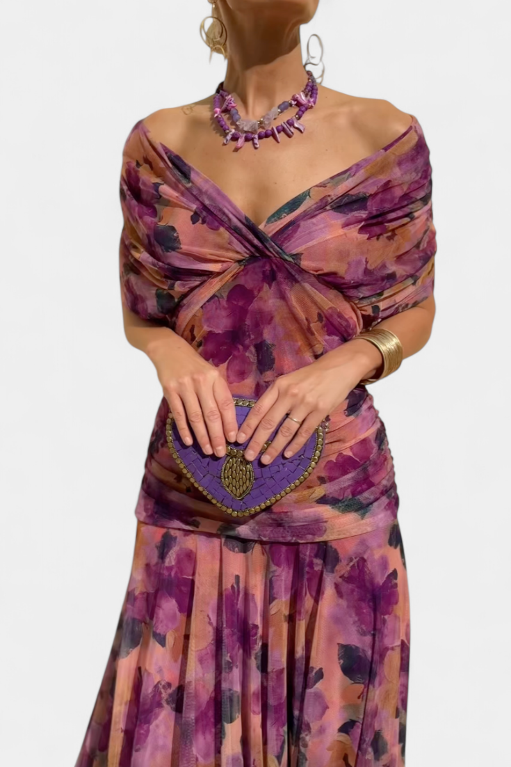 Dresses For Women | Off Shoulder Midi Dress-Women Dress-Eltrendio