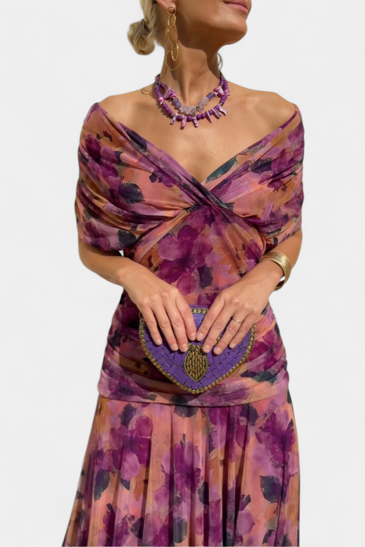 Dresses For Women | Off Shoulder Midi Dress-Women Dress-Eltrendio