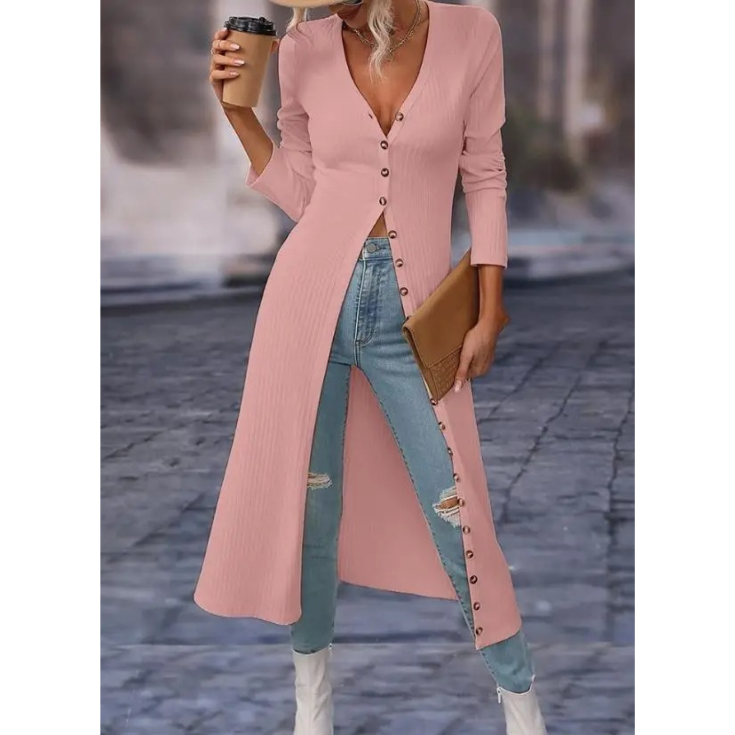 Women Cardigan | Longline Cardigan-Women Cardigan-Eltrendio