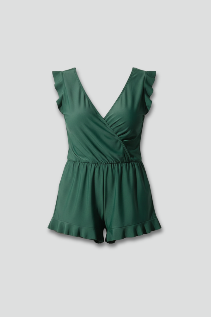 Women Swimsuit | Modest One Piece Swimromper-Women Swimsuit-Eltrendio