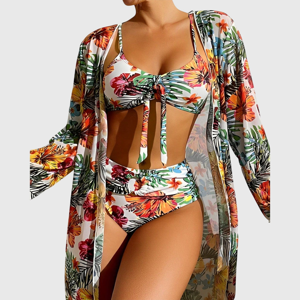 Tankini Sets | Three Piece Bikini Cover Up-Women Swimsuit-Eltrendio