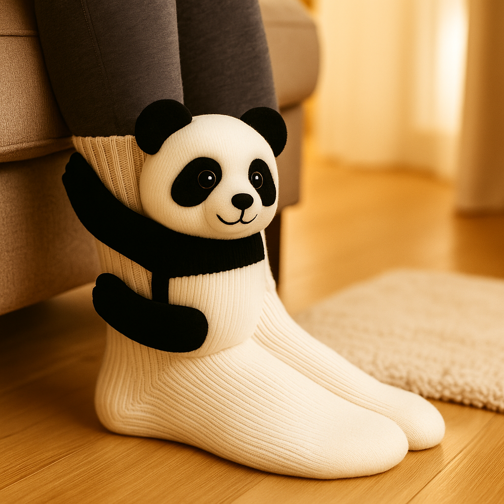 Alfie | Unisex Animal Character Socks | Ribbed Knit Crew Length Novelty Socks-Socks-Eltrendio