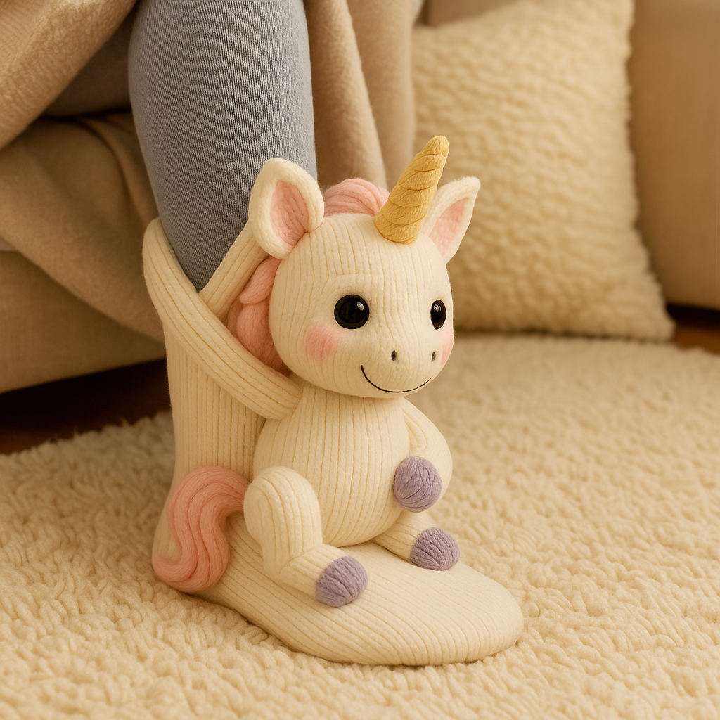 Alfie | Unisex Animal Character Socks | Ribbed Knit Crew Length Novelty Socks-Socks-Eltrendio