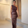 Beatrice | Women Wedding Guest Dress One-Shoulder Evening Dress