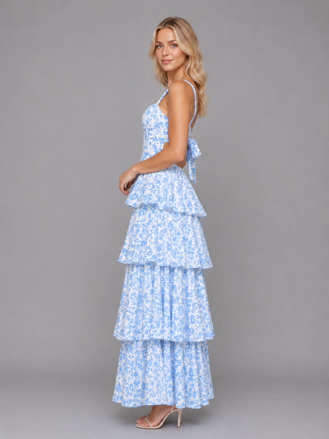 Annabelle | Women’s Maxi Dress | Tiered Floral Wedding Guest 4