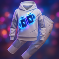 DJ Costume Polyester LED Helmet Set - Image 2