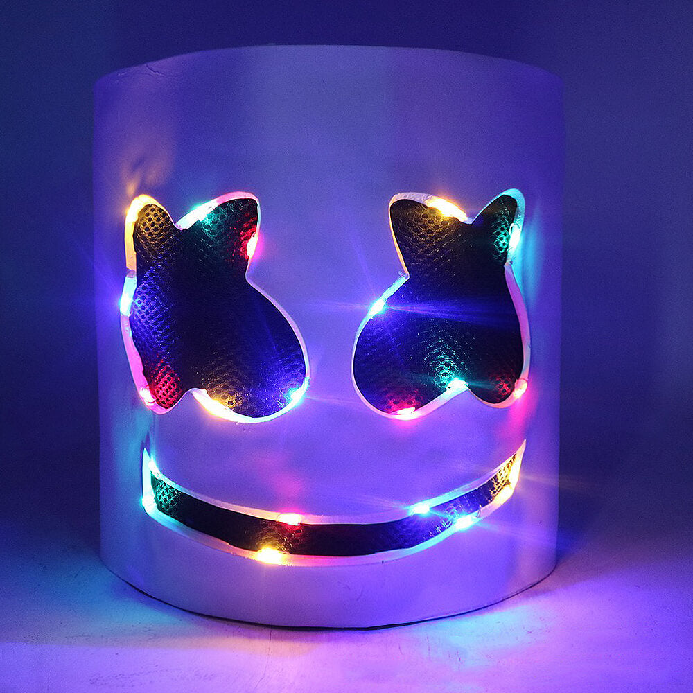DJ Costume Polyester LED Helmet Set - Image 4