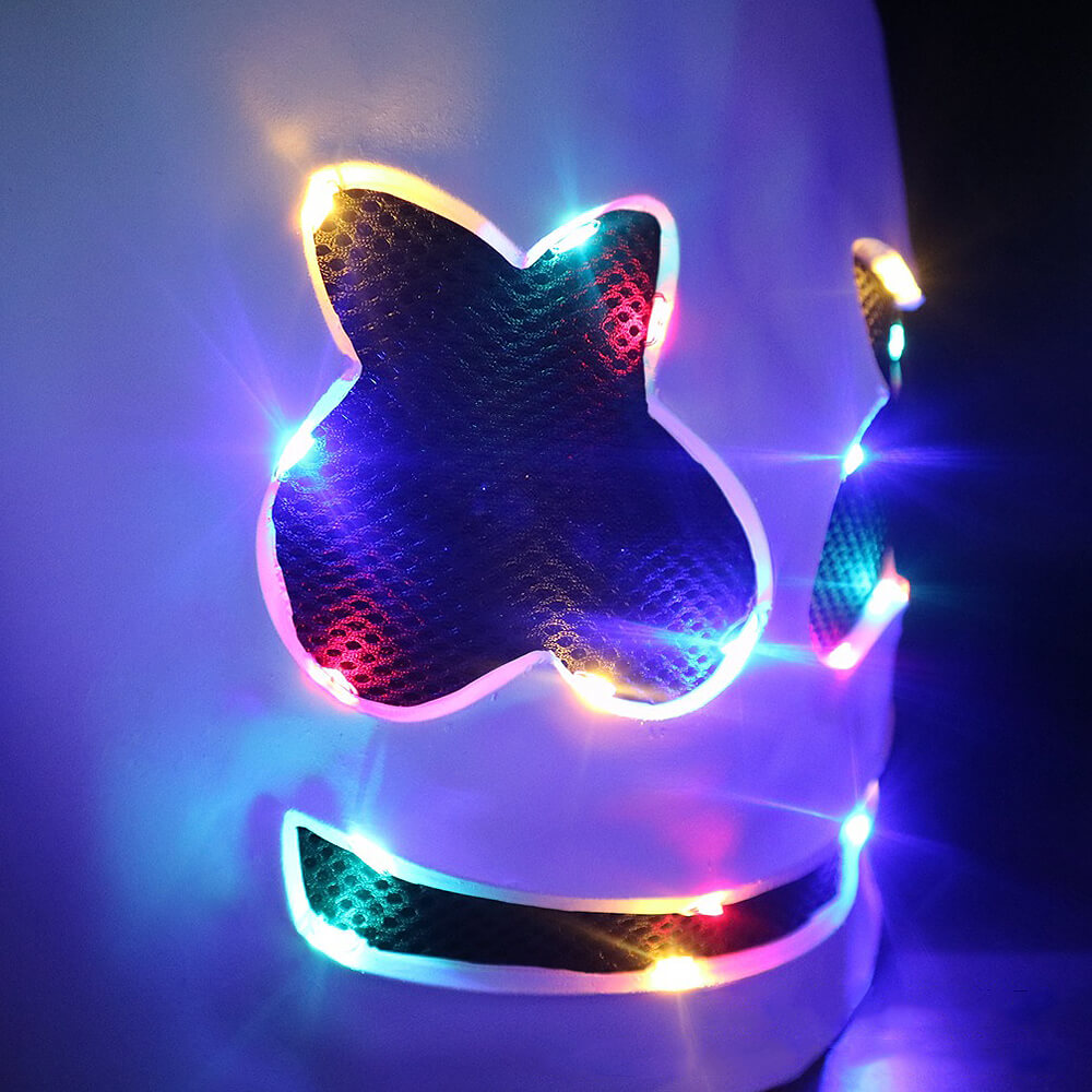 DJ Costume Polyester LED Helmet Set - Image 5
