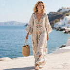 Bohemian Kaftan Maxi Dress – Women’s Loose Fit Printed Beach Dress Summer Vacation Cover Up - Image 4