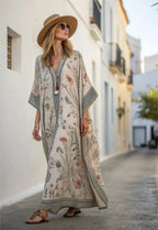 Bohemian Kaftan Maxi Dress – Women’s Loose Fit Printed Beach Dress Summer Vacation Cover Up - Image 5