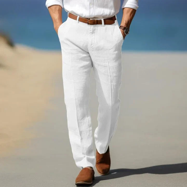 Arthur | Men's Straight Leg Trousers | Business Casual Office Trousers-Men Pants-Eltrendio