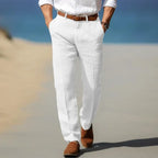 Arthur | Men's Straight Leg Trousers | Business Casual Office Trousers-Men Pants-Eltrendio