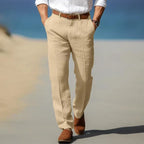 Arthur | Men's Straight Leg Trousers | Business Casual Office Trousers-Men Pants-Eltrendio