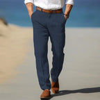 Arthur | Men's Straight Leg Trousers | Business Casual Office Trousers-Men Pants-Eltrendio