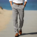 Arthur | Men's Straight Leg Trousers | Business Casual Office Trousers-Men Pants-Eltrendio