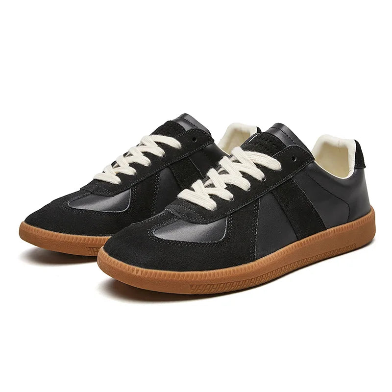 Ashbury | Men’s Lace Up Sneakers | Panel Detail Gum Sole Casual Footwear-Men Shoes-Eltrendio