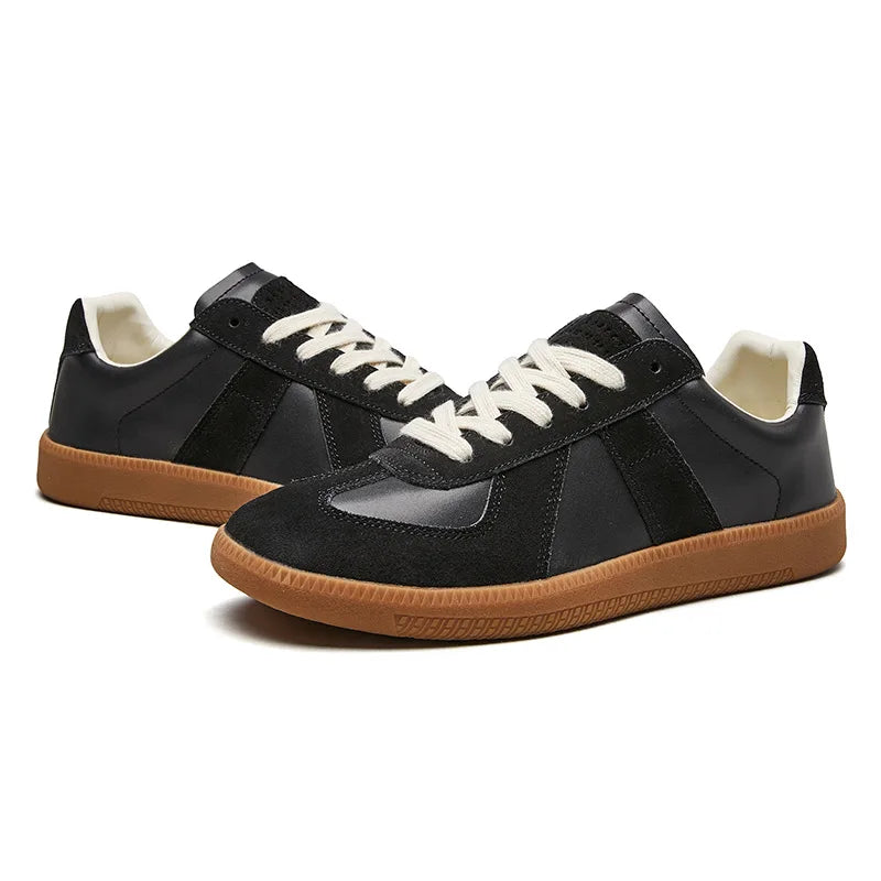 Ashbury | Men’s Lace Up Sneakers | Panel Detail Gum Sole Casual Footwear-Men Shoes-Eltrendio