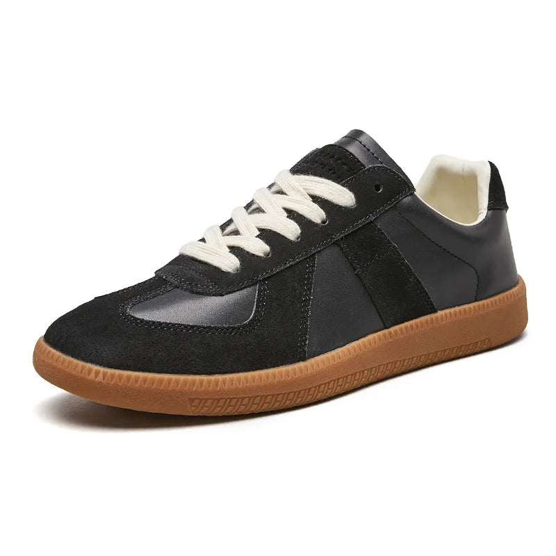 Ashbury | Men’s Lace Up Sneakers | Panel Detail Gum Sole Casual Footwear-Men Shoes-Eltrendio
