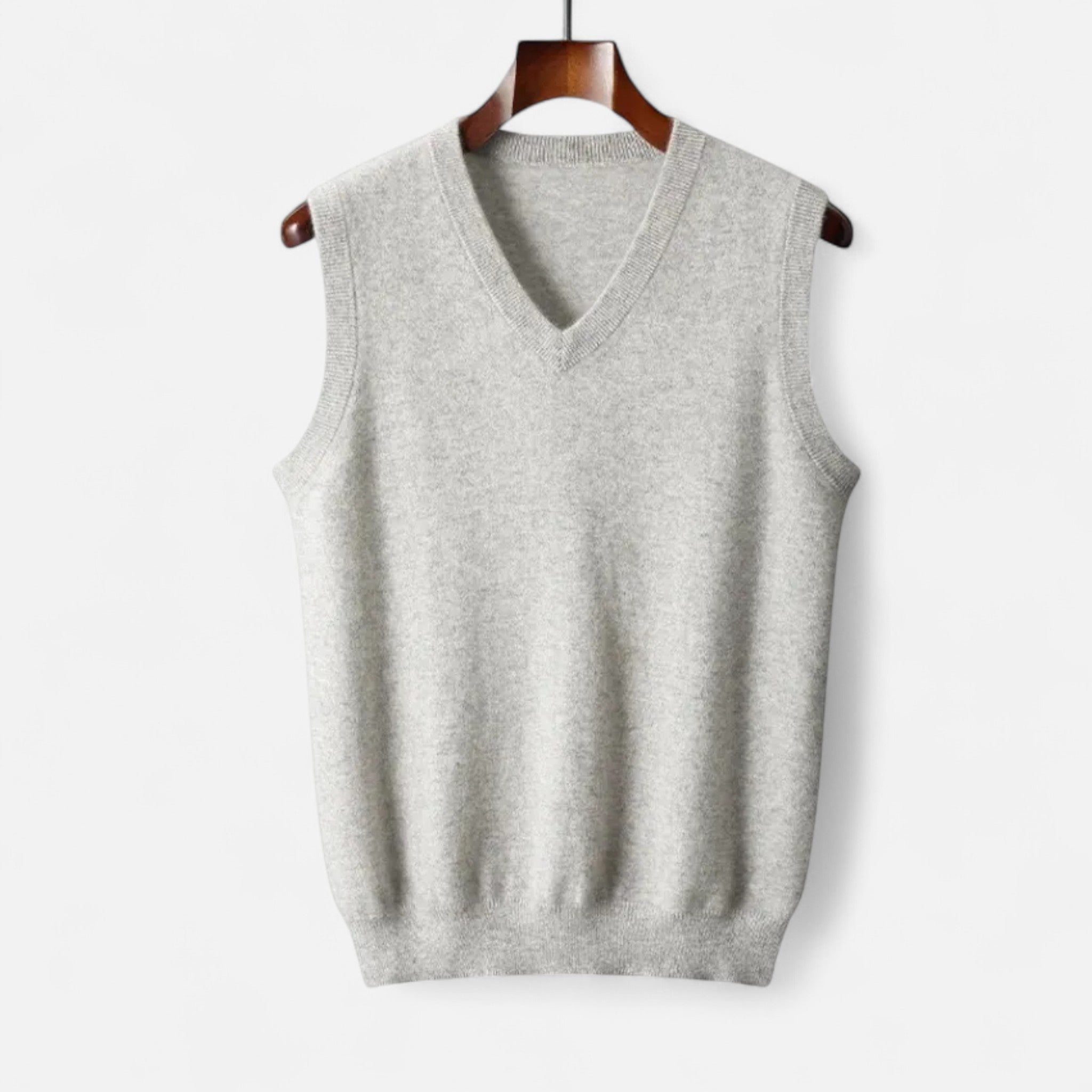 Ashwell | Men’s V Neck Sweater Vest | Sleeveless Knit Pullover Smart Casual Wear-Men Vest-Eltrendio