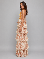 Aurora | Women’s Maxi Dress | Tiered Ruffle Floral Print 3