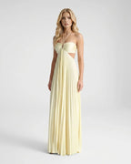 Aurora | Cutout Pleated Halter Maxi Dress - Image 2