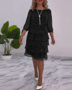 Women Dress | Elegant Summer Midi Dress-Women Dress-Eltrendio