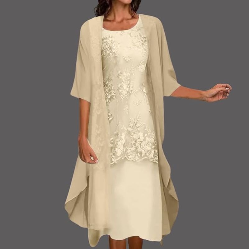 Beatrice | Women’s Dress Cardigan Set | Lace Overlay Occasion 2