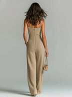 Amber | Wide-Leg Ribbed Knit Jumpsuit - Image 14